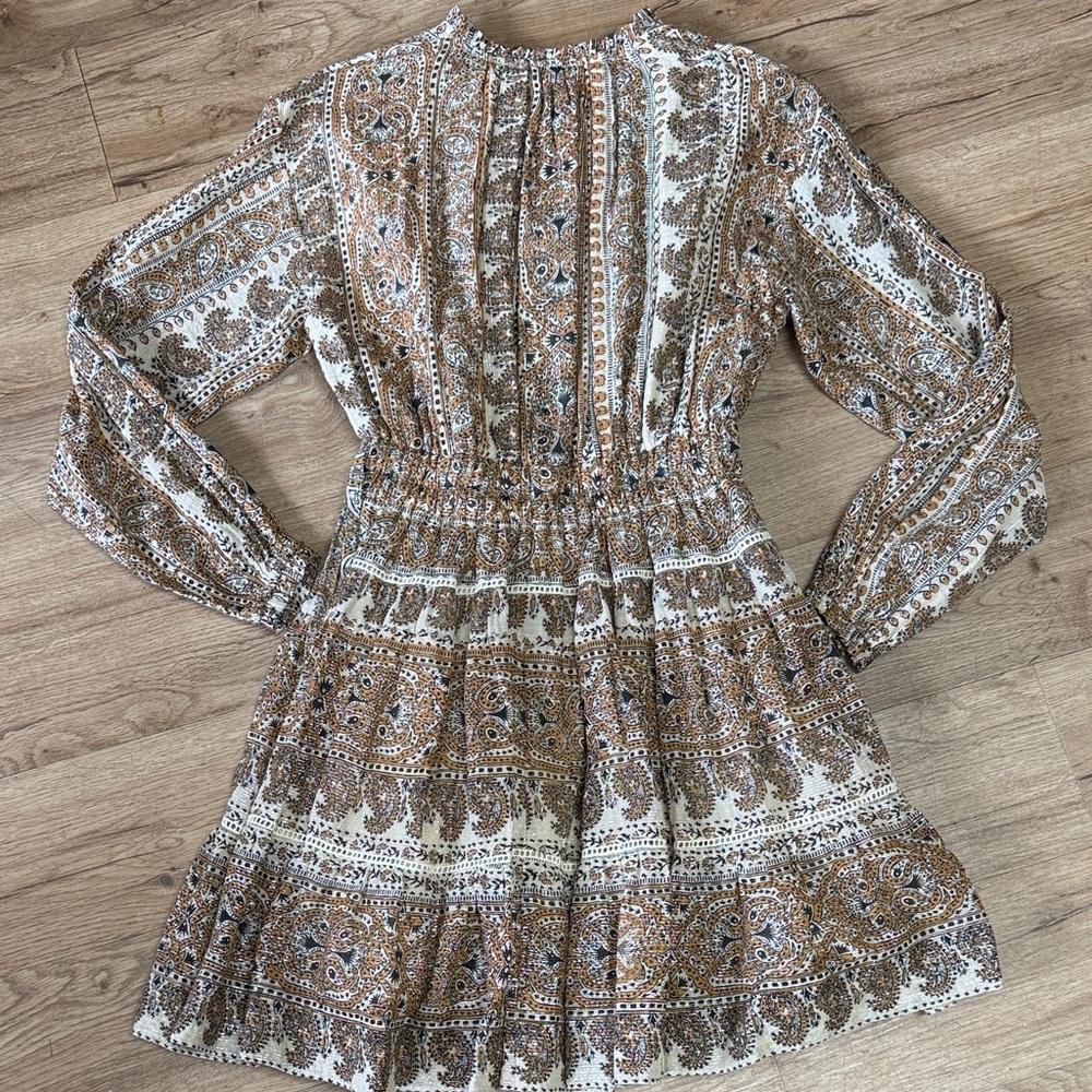 OMIKA Irma Mini Dress Salania Almond Size XS NWT